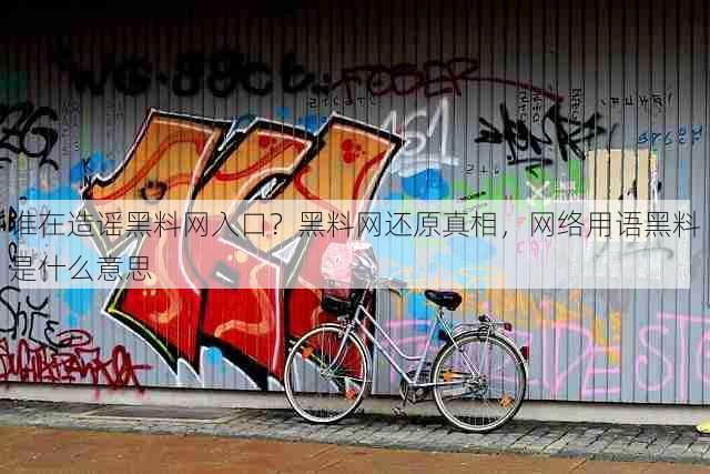 谁在造谣黑料网入口?黑料网还原真相,网络用语黑料是什么意思