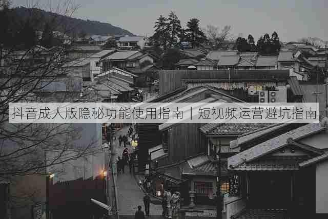 抖音成人版隐秘功能使用指南|短视频运营避坑指南