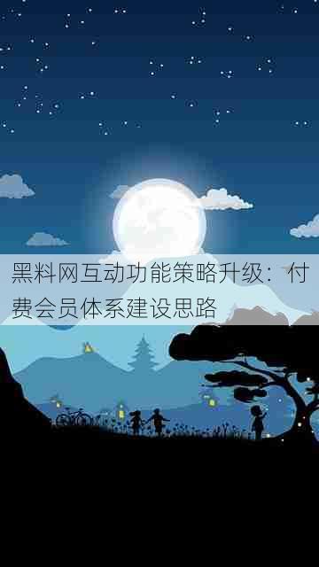 黑料网互动功能策略升级:付费会员体系建设思路