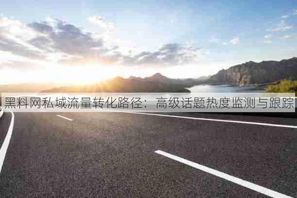黑料网私域流量转化路径：高级话题热度监测与跟踪